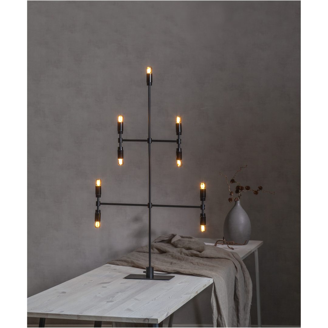 Ljusstake Twice Svart Star Trading 51 cm – bild 7