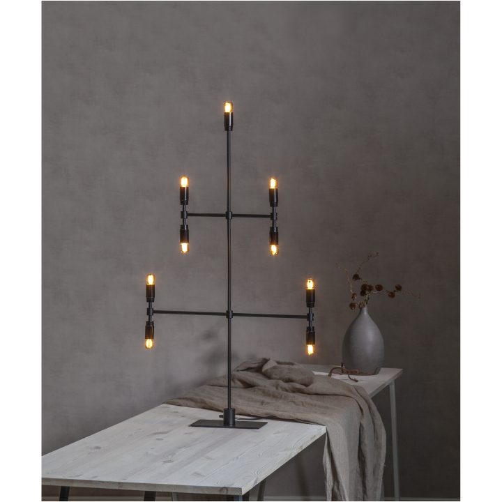 Ljusstake Twice Svart Star Trading 51 cm – bild 7
