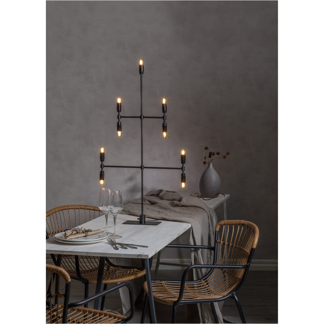 Ljusstake Twice Svart Star Trading 51 cm – bild 6