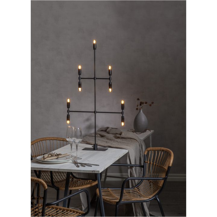 Ljusstake Twice Svart Star Trading 51 cm – bild 6