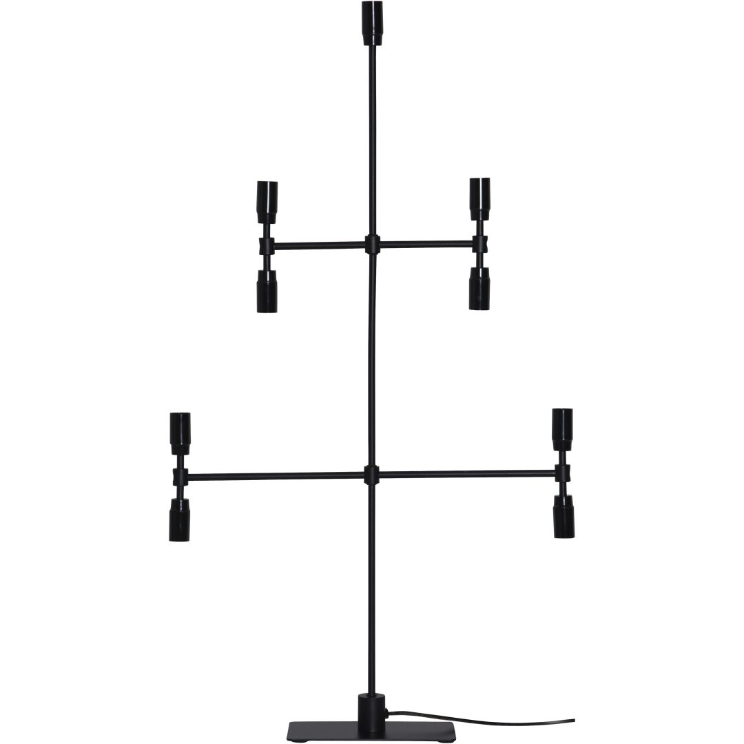 Ljusstake Twice Svart Star Trading 51 cm