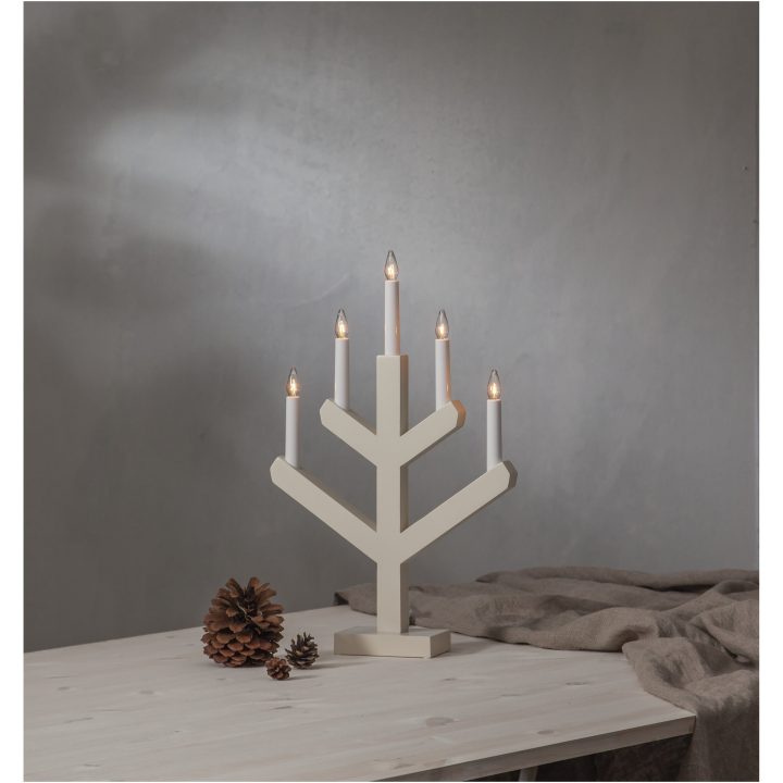 Ljusstake Vinga Beige Star Trading 5 ljus – bild 8