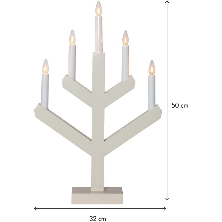 Ljusstake Vinga Beige Star Trading 5 ljus – bild 7