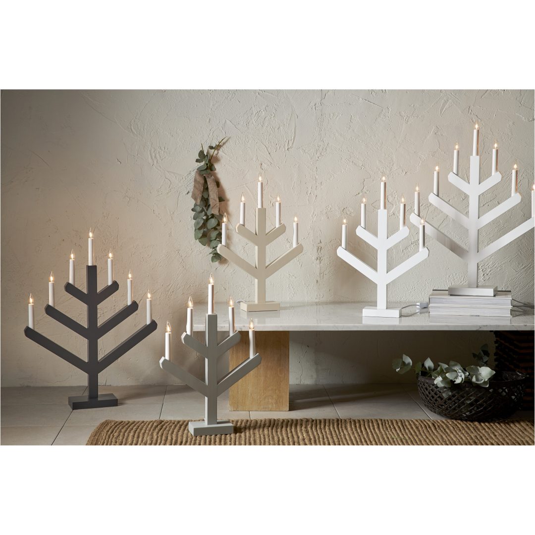 Ljusstake Vinga Beige Star Trading 5 ljus – bild 5