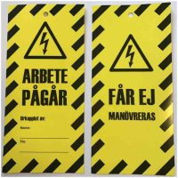 LO SKYLT "ARBETE PÅGÅR" 10PACK