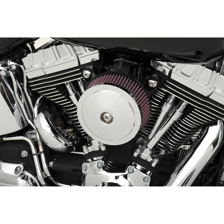 Lock Luftrenare Stealth Välvd Bobber S&S Cycle Chrome – bild 2