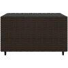 Loungebord fyrkantigt brun 50x50x30 cm konstrotting vidaXL – miniatyr 4