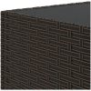 Loungebord fyrkantigt brun 50x50x30 cm konstrotting vidaXL – miniatyr 5