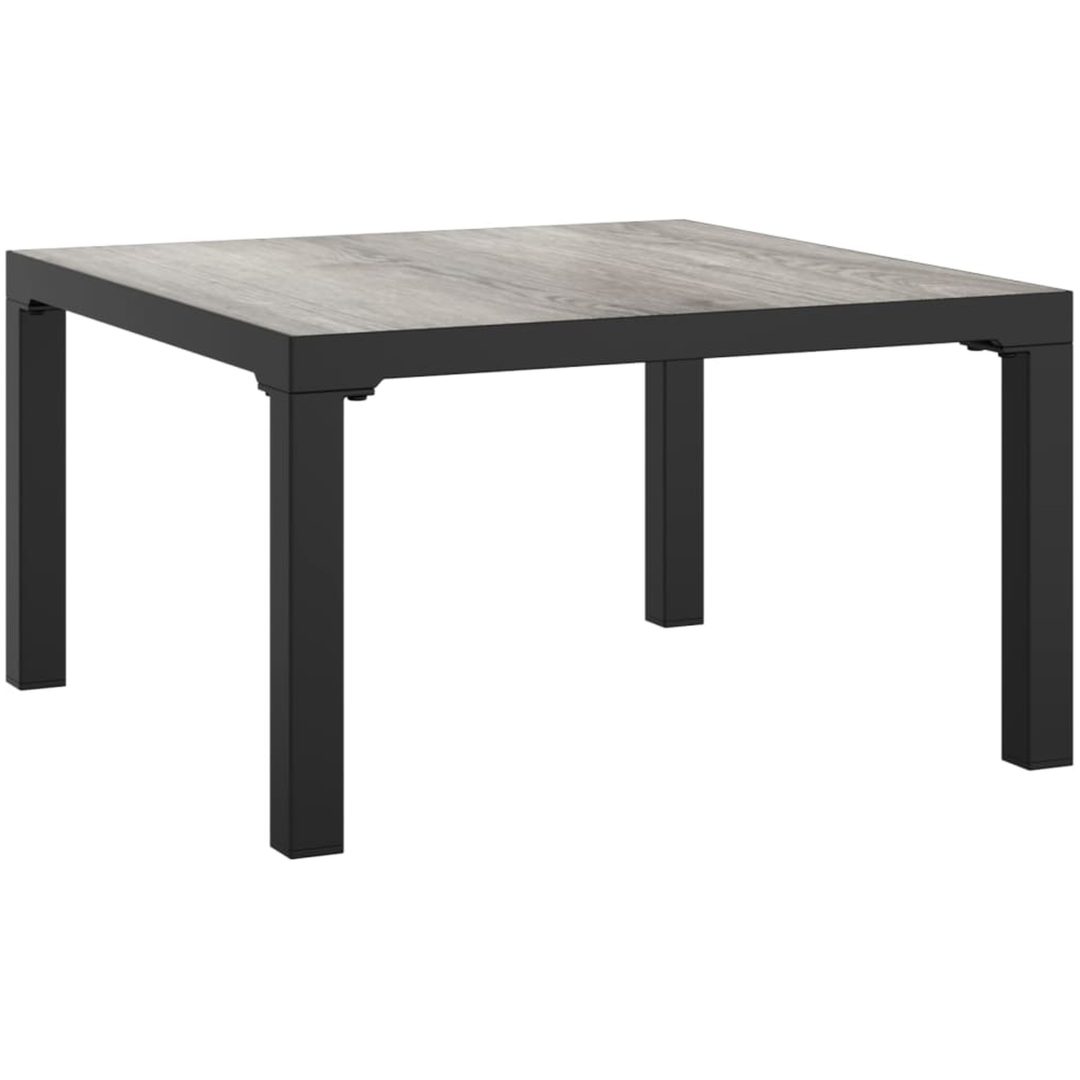 Loungebord grå 55x55x31 cm DPC och stål vidaXL – bild 2
