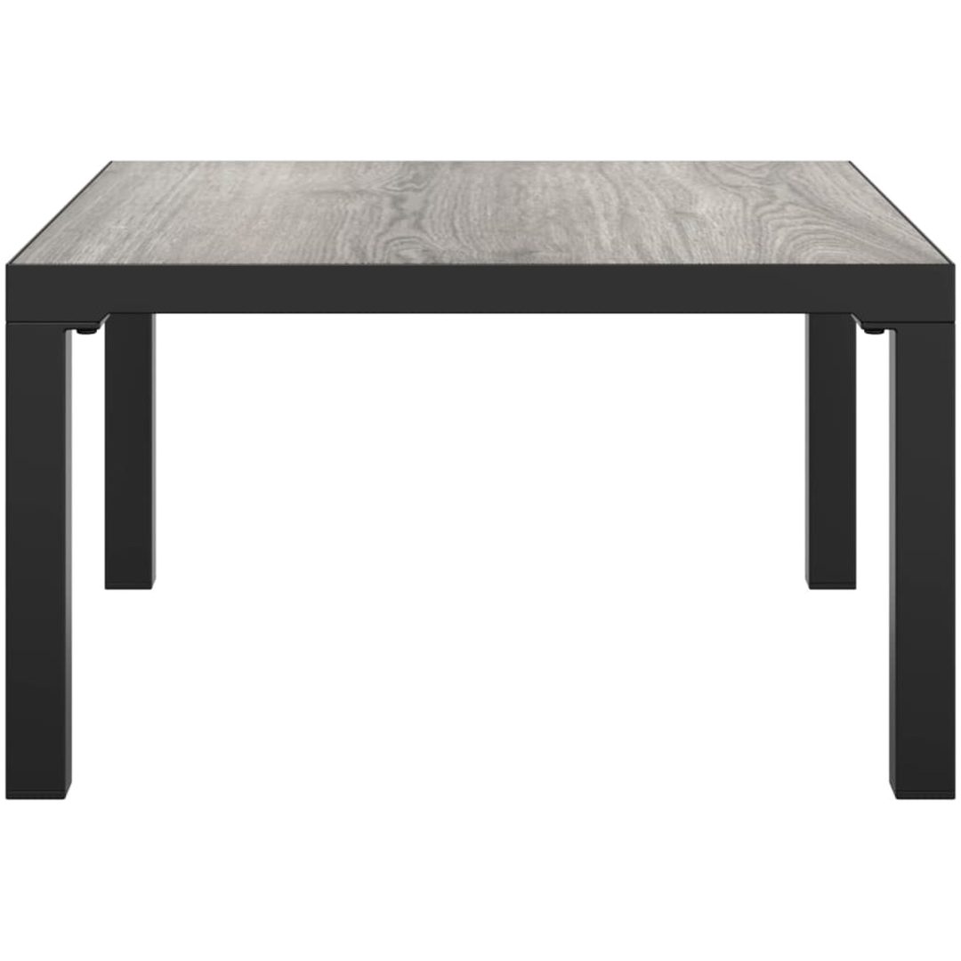Loungebord grå 55x55x31 cm DPC och stål vidaXL – bild 3