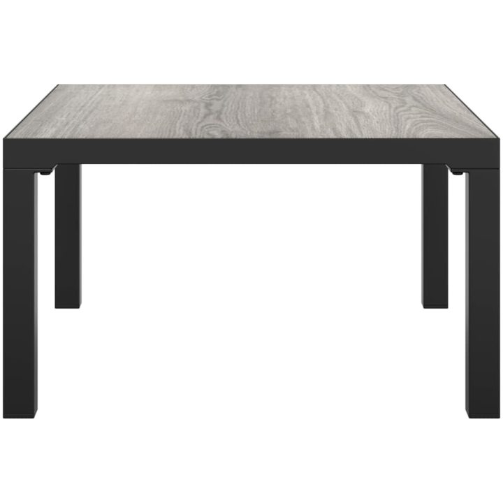 Loungebord grå 55x55x31 cm DPC och stål vidaXL – bild 3