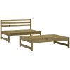 Loungegrupp 2 delar impregnerad furu vidaXL – miniatyr 2