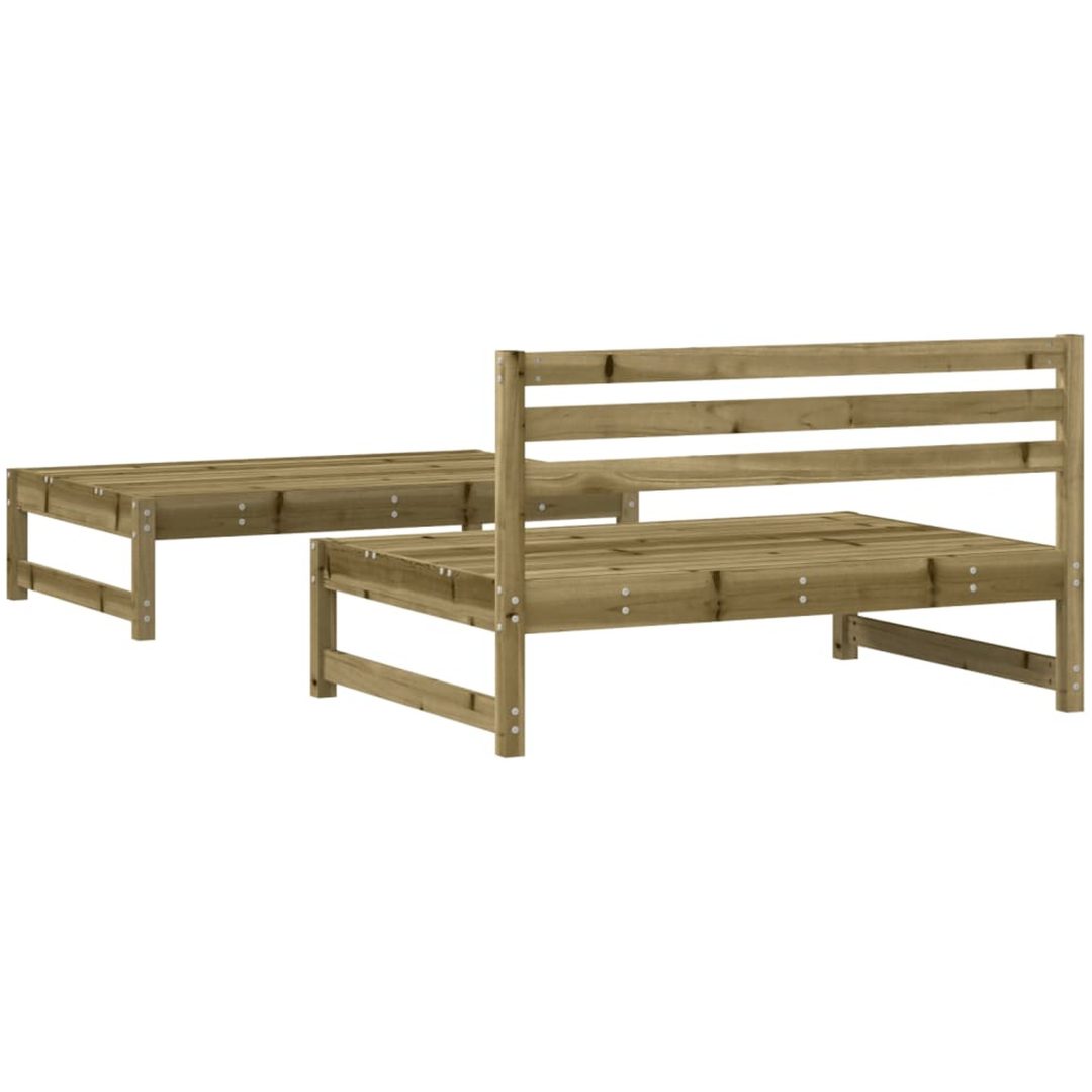 Loungegrupp 2 delar impregnerad furu vidaXL – bild 3