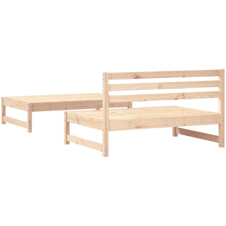 Loungegrupp 2 delar massiv furu vidaXL – bild 3
