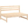 Loungegrupp 2 delar massiv furu vidaXL – miniatyr 4