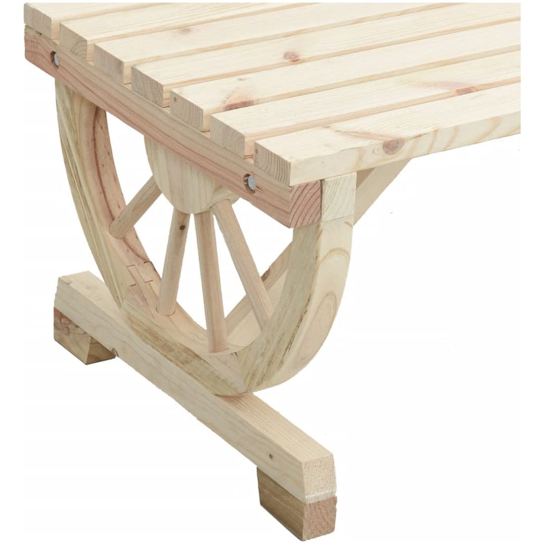Loungegrupp 2 delar massivt granträ vidaXL – bild 6
