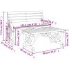 Loungegrupp 2 delar massivt granträ vidaXL – miniatyr 8