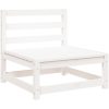 Loungegrupp 2 delar vit massiv furu vidaXL – miniatyr 5