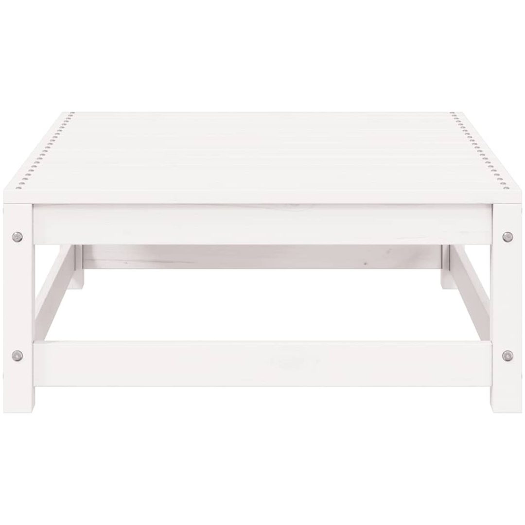 Loungegrupp 2 delar vit massiv furu vidaXL – bild 7