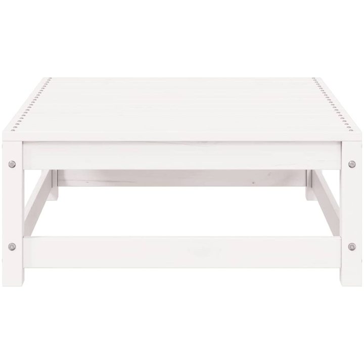Loungegrupp 2 delar vit massiv furu vidaXL – bild 7