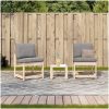 Loungegrupp 3 delar massiv furu vidaXL – miniatyr 3
