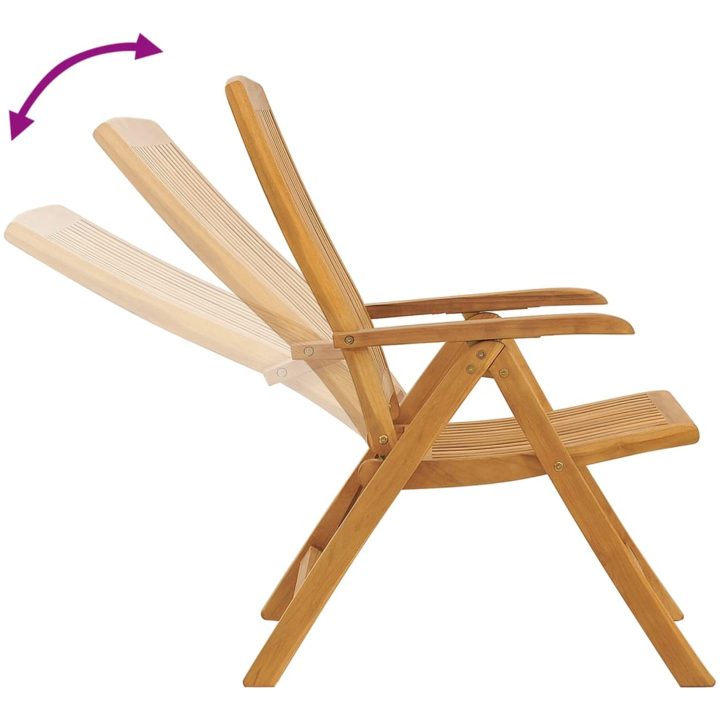 Loungegrupp 3 delar massiv teak vidaXL – bild 6