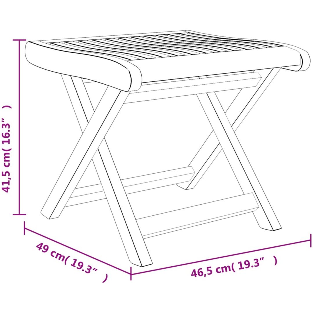 Loungegrupp 3 delar massiv teak vidaXL – bild 9