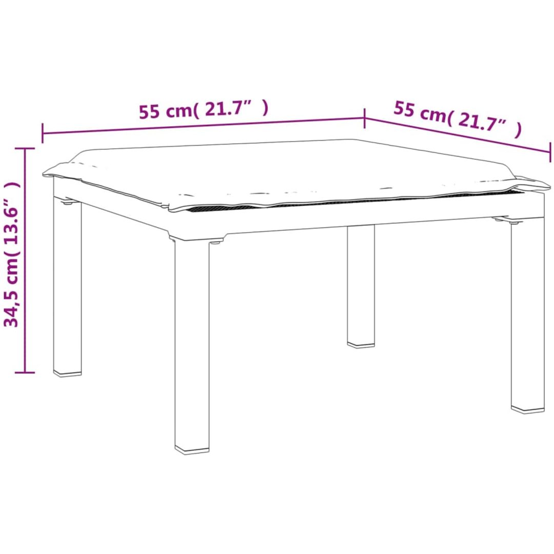 Loungegrupp 3 delar svart och grå konstrottning vidaXL – bild 11