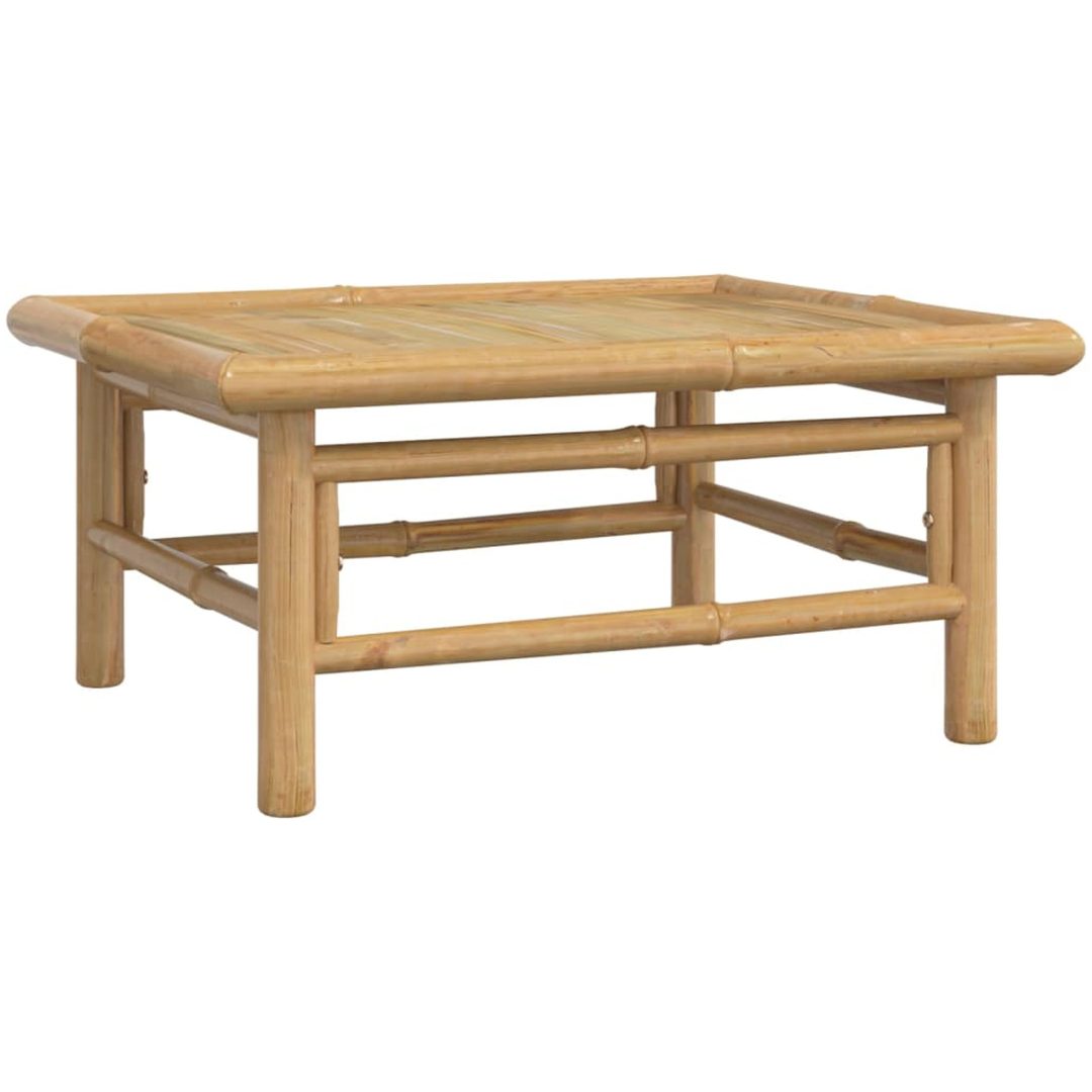 Loungegrupp 4 delar gröna dynor bambu vidaXL – bild 6