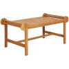 Loungegrupp 4 delar massiv teak vidaXL – miniatyr 6