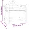 Loungegrupp 4 delar massiv teak vidaXL – miniatyr 7