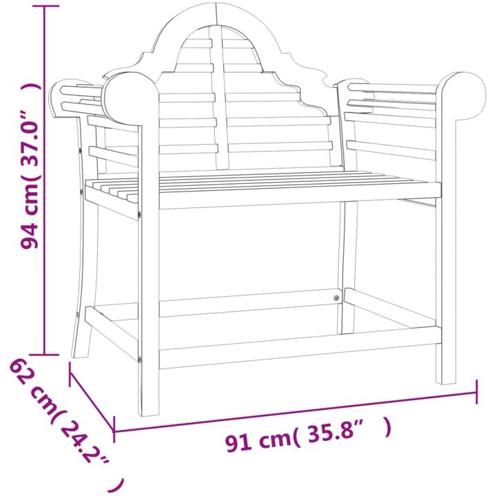 Loungegrupp 4 delar massiv teak vidaXL – bild 7