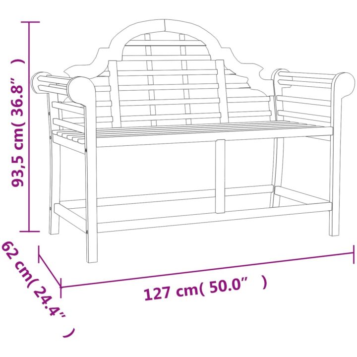 Loungegrupp 4 delar massiv teak vidaXL – bild 8