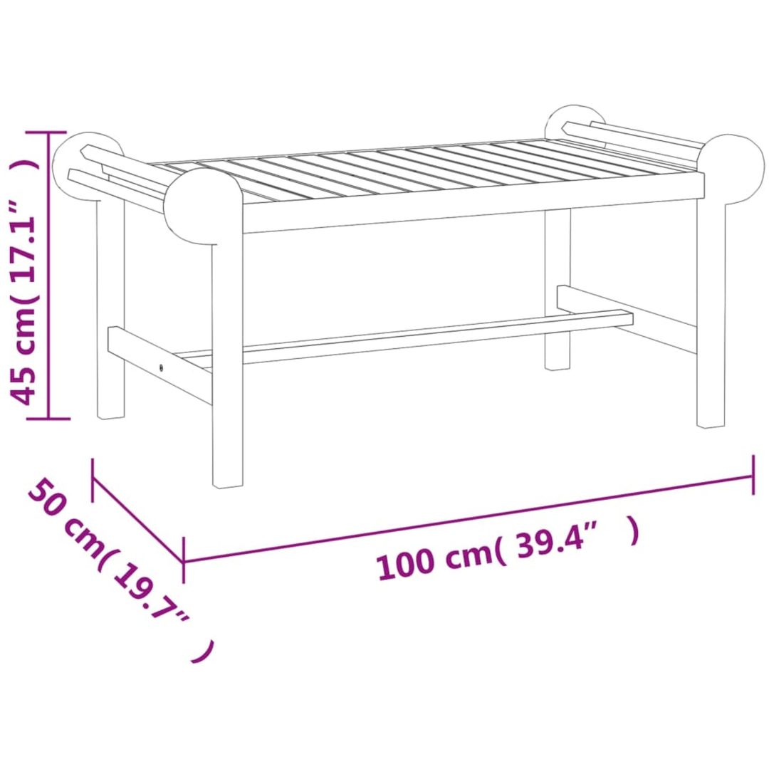 Loungegrupp 4 delar massiv teak vidaXL – bild 9