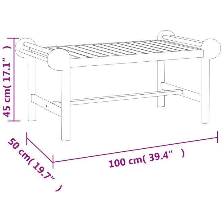 Loungegrupp 4 delar massiv teak vidaXL – bild 9
