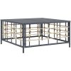 Loungegrupp 5 delar med dynor antracit konstrotting vidaXL – miniatyr 5
