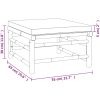 Loungegrupp 5 delar taupe dynor bambu vidaXL – miniatyr 10