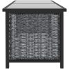 Loungegrupp 9 delar med dynor konstrotting antracit vidaXL – miniatyr 5