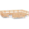 Loungegrupp för trädgården 12 delar massiv furu vidaXL – miniatyr 2