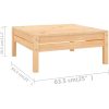 Loungegrupp för trädgården 12 delar massiv furu vidaXL – miniatyr 7