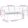 Loungegrupp för trädgården 2 delar antracit vidaXL – miniatyr 10
