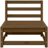 Loungegrupp för trädgården 2 delar honungsbrun massiv furu vidaXL – miniatyr 6