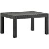 Loungegrupp för trädgården 2 delar m. dynor PP-rotting antracit vidaXL – miniatyr 8
