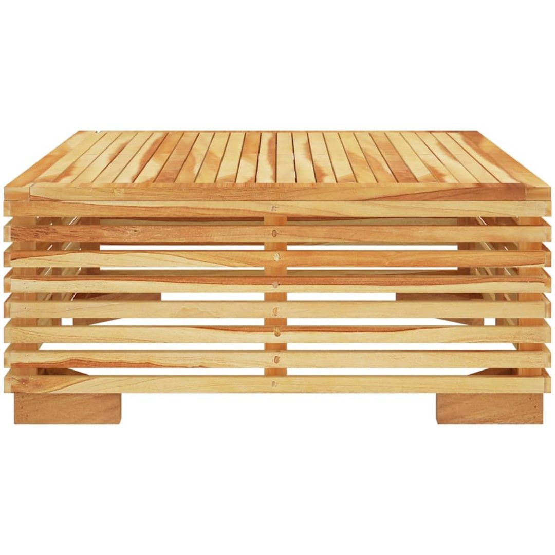 Loungegrupp för trädgården 2 delar teak vidaXL – bild 7
