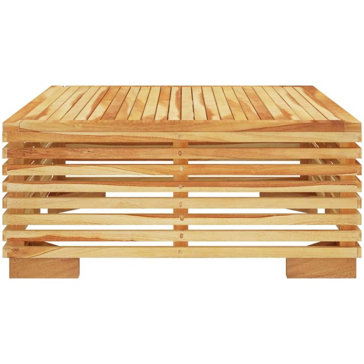 Loungegrupp för trädgården 2 delar teak vidaXL – bild 7
