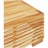 Loungegrupp för trädgården 2 delar teak vidaXL – miniatyr 8