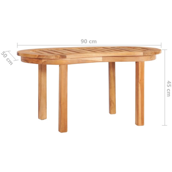 Loungegrupp för trädgården 3 delar bananformad massivt teakträ vidaXL 151 x 62 x 86 cm – bild 11