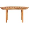 Loungegrupp för trädgården 3 delar bananformad massivt teakträ vidaXL 151 x 62 x 86 cm – miniatyr 8
