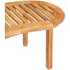Loungegrupp för trädgården 3 delar bananformad massivt teakträ vidaXL 151 x 62 x 86 cm – miniatyr 9