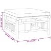 Loungegrupp för trädgården 3 delar mörkgråa dynor bambu vidaXL – miniatyr 10